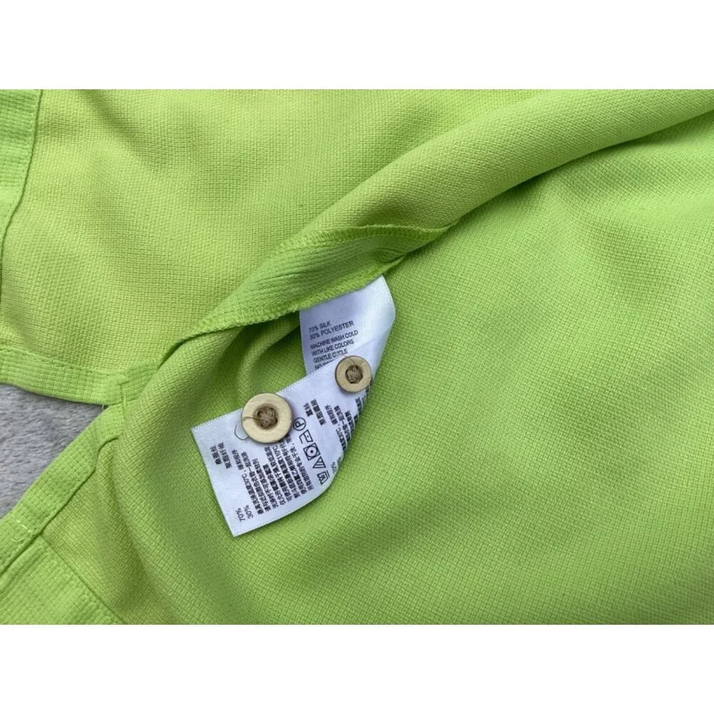 Tommy Bahama Shirt Mens Button Down LG Island Zone Performance Green silk blend - Picture 4 of 5